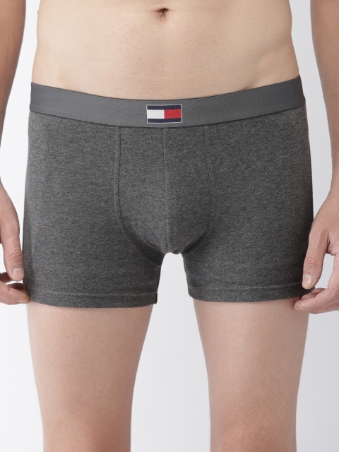 

Tommy Hilfiger Men Charcoal Grey Solid Trunks P9AB4163