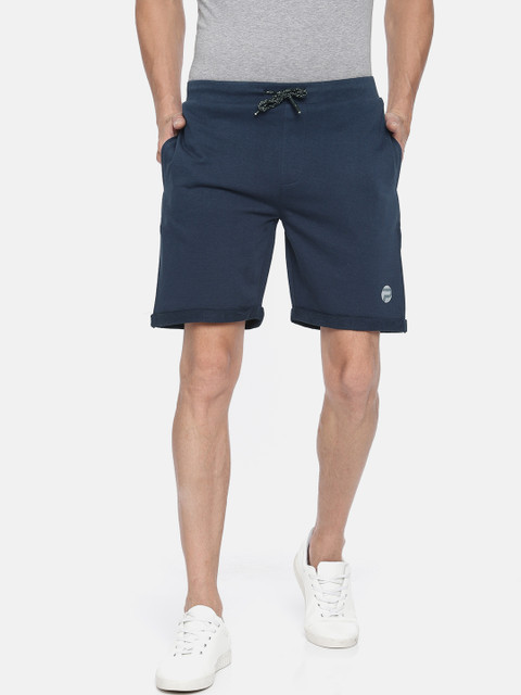 

Pepe Jeans Men Navy Blue Solid Shorts
