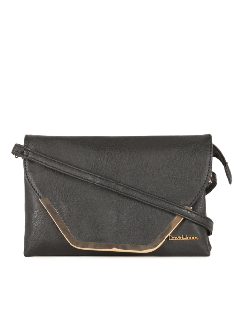

David Jones Women Black Solid Sling Bag