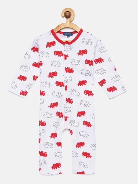 

Juniors by Lifestyle Boys White & Red Printed Sleepsuit 8903742099207