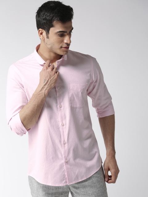 

Richlook Men Pink & White Regular Fit Printed Casual Shirt