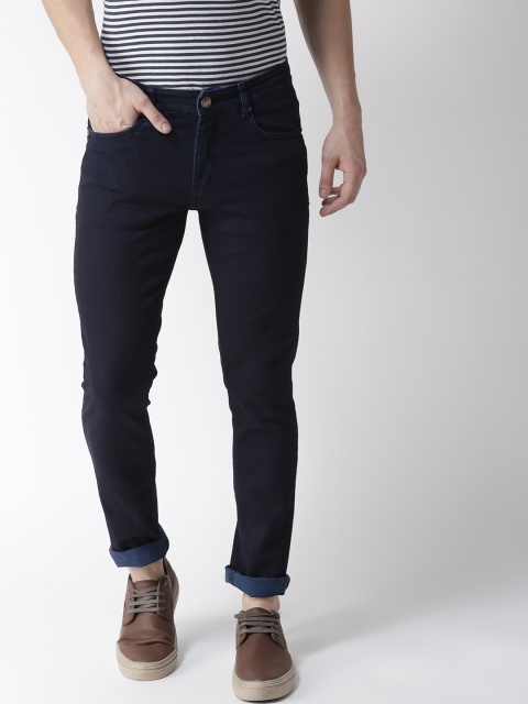 

Richlook Men Navy Blue Slim Fit Mid-Rise Clean Look Jeans