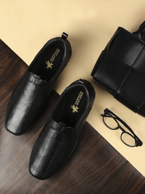 

Buckaroo Men Black Perforated Slip-On Sneakers