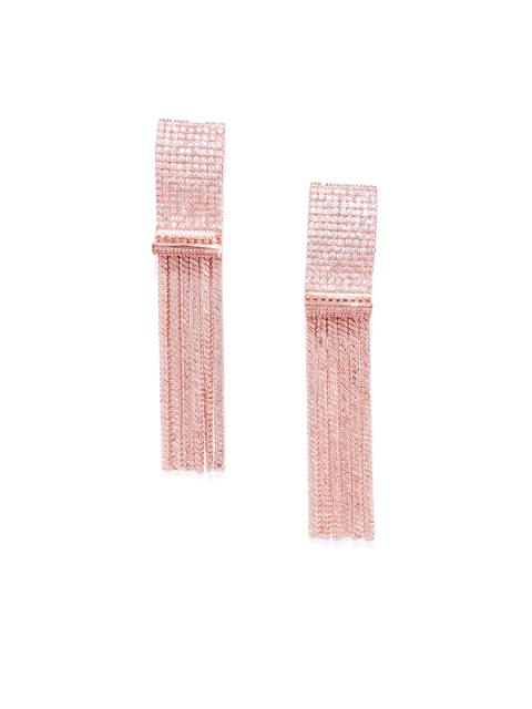 

Alamod Gold-Toned Geometric Drop Earrings