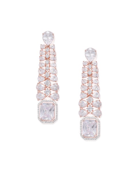 

Alamod Gold-Toned Circular Drop Earrings