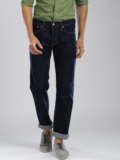 

Levis Men Navy Low-Rise 511 Slim Fit Jeans, Navy blue