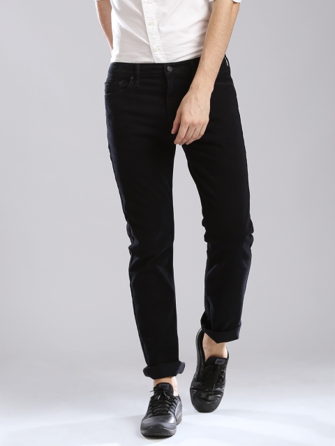 

Levis Men Black Low-Rise 513 Slim Straight Fit Stretchable Jeans