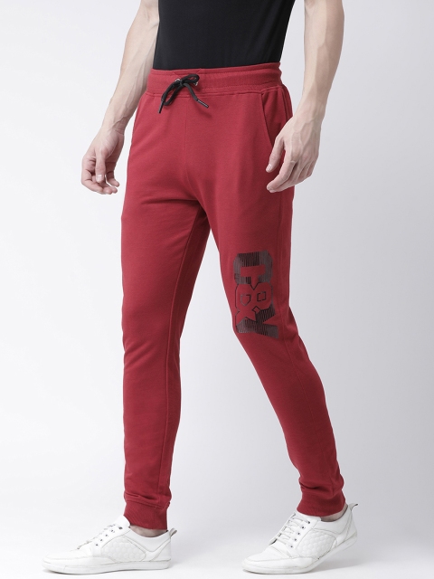 

Club York Men Red Solid Slim-Fit Jogger