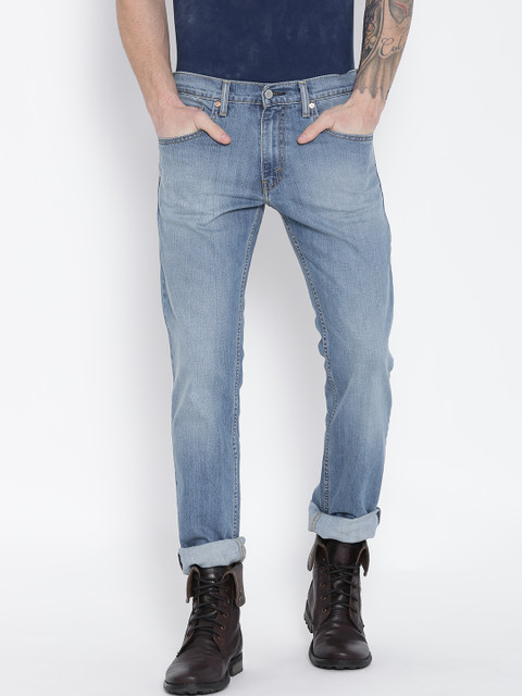 

Levis Blue Washed Skinny Straight Fit Stretchable Jeans 65504