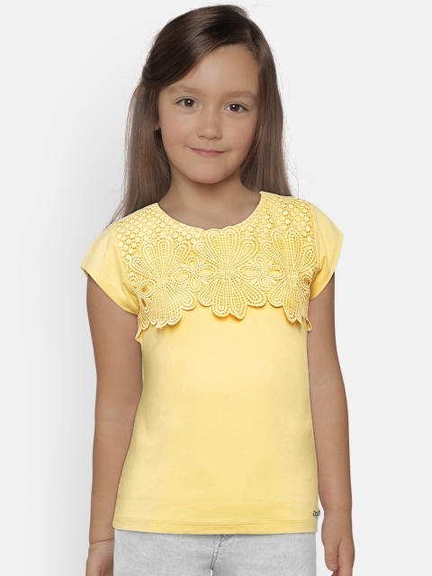 

Tiny Girl Girls Yellow Solid Top