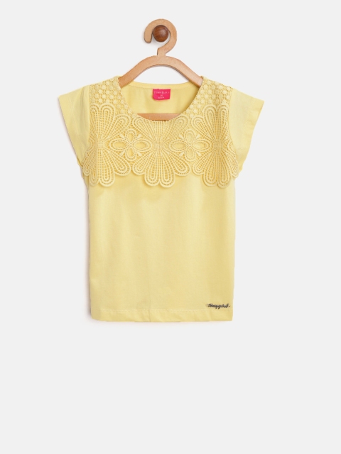 

Tiny Girl Yellow Solid Top