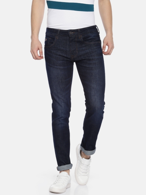 

U.S. Polo Assn. Denim Co. Men Blue Skinny Fit Mid-Rise Clean Look Stretchable Jeans