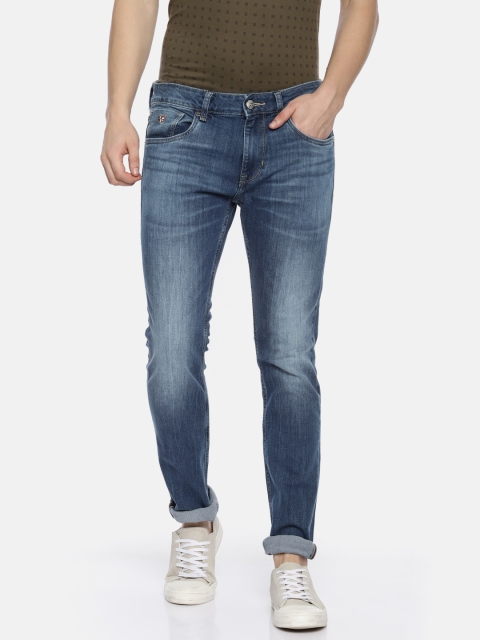 

U.S. Polo Assn. Denim Co. Men Blue Slim Tapered Fit Mid-Rise Clean Look Stretchable Jeans