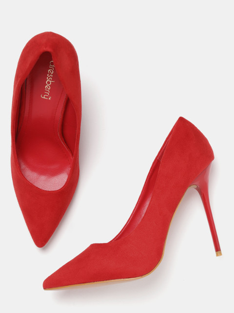 

DressBerry Women Red Solid Pumps