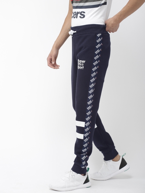 

Superdry Men Navy Blue Solid Side Stripe 021 Joggers