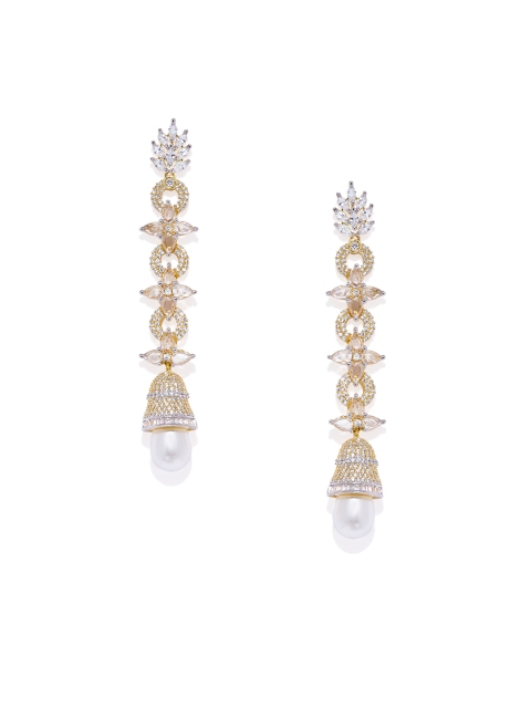

Alamod Gold-Plated Contemporary Drop Earrings