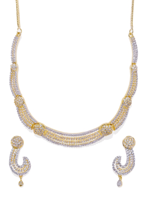 

Alamod Gold Plated Cubic Zirconia Jewellery Set