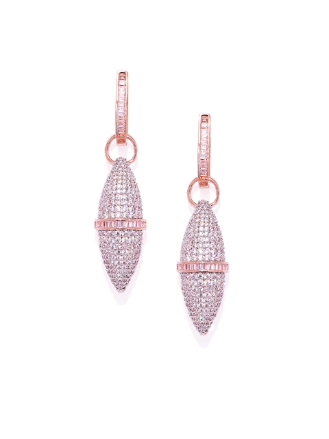 

Alamod Gold-Plated Contemporary Drop Earrings