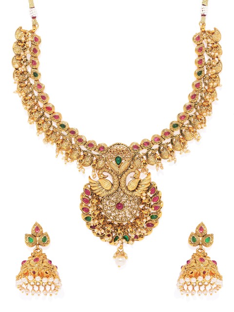 

Alamod Gold Plated Synthetic Stone Jewellery Set