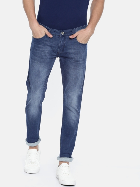 

Peter England Casuals Men Blue Skinny Fit Mid-Rise Clean Look Stretchable Jeans