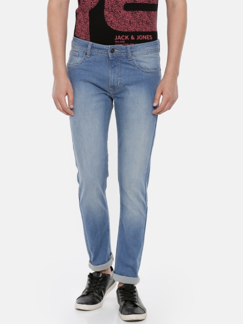 

Peter England Casuals Men Blue Slim Tapered Fit Mid-Rise Clean Look Stretchable Jeans