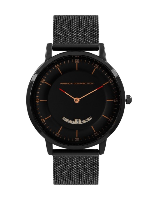 

French Connection Men Black Analogue Watch FCN0002D