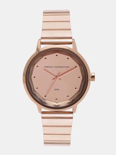 

French Connection Women Rose Gold-Toned Analogue Watch FC1325RGM