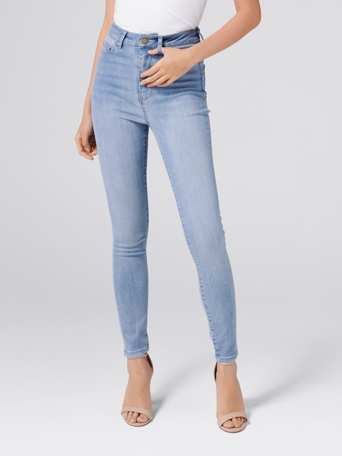 

Forever New Women Blue Slim Fit High-Rise Clean Look Stretchable Jeans