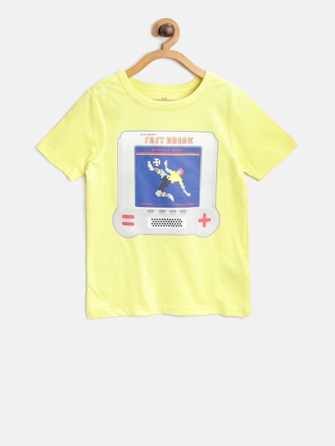 

GAP Boy Short Sleeve T-Shirt, Yellow