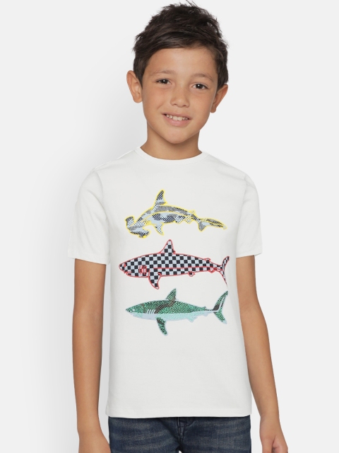 

GAP Boy Short Sleeve T-Shirt, White