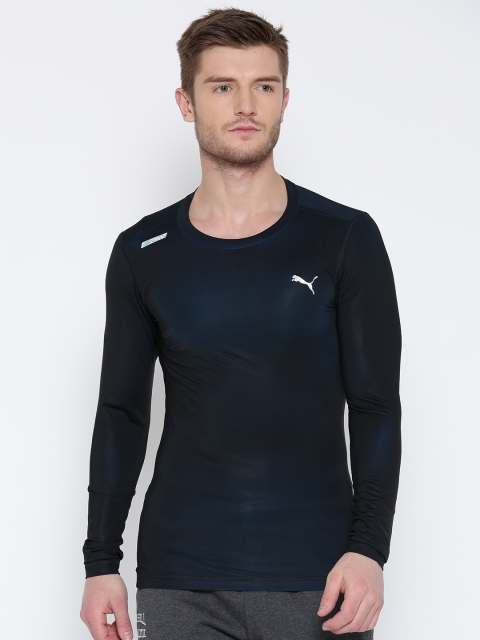 

Puma Men Black & Blue Active Power LS T-shirt