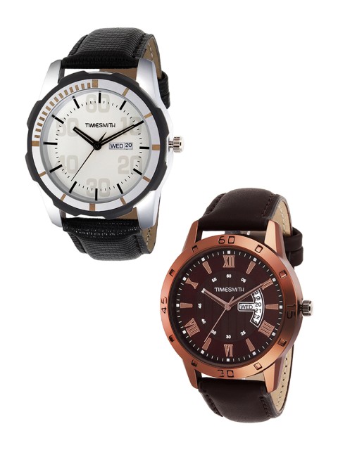 

TIMESMITH Set of 2 Men Multicoloured Analogue Watches TSC-006-013, Multi