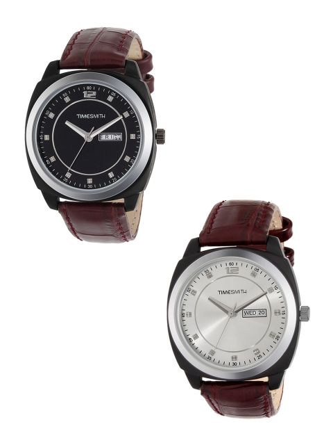 

TIMESMITH Men Set of 2 Analogue Watches TSC-001-003, White