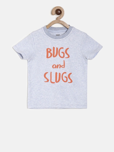 

MINI KLUB Boys Blue Printed Round Neck T-shirt