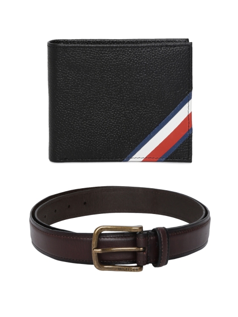 

Tommy Hilfiger Men Leather Accessory Gift Set, Black