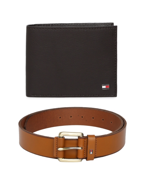 

Tommy Hilfiger Men Black & Brown Accessory Gift Set