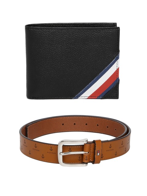 

Tommy Hilfiger Men Black & Brown Accessory Gift Set