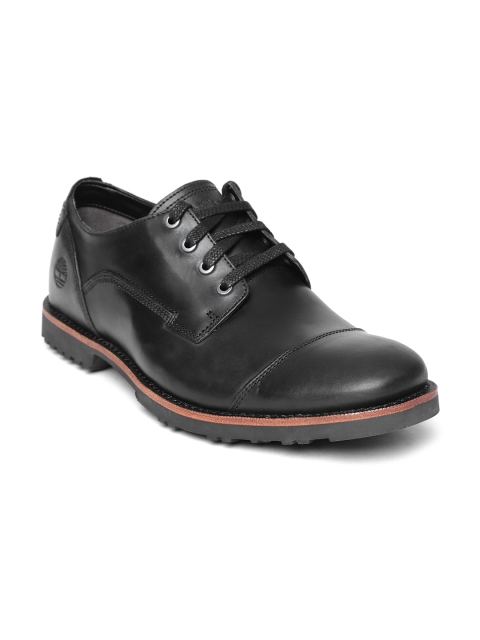 

Timberland Men Black Kendrick Cap-Toe Oxfords