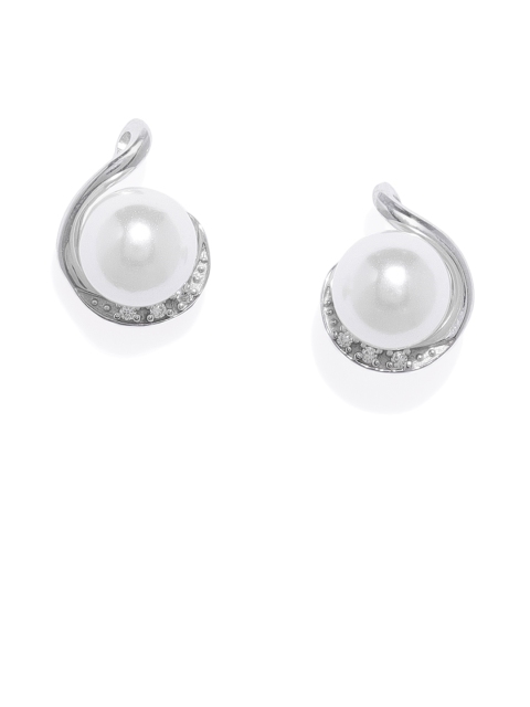 

Peora Silver-Toned Circular Studs