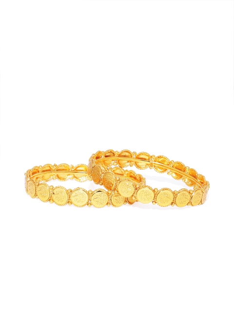 

Peora Women Set of 2 18K Gold Plated Laxmi Coin Bangles