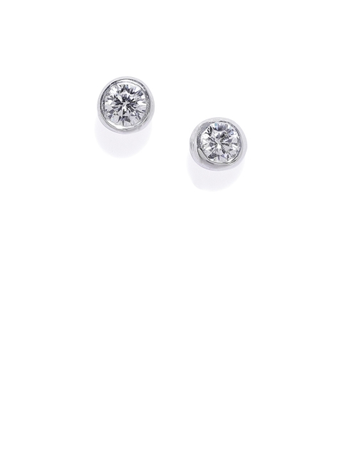 

Peora Silver-Toned Circular Studs