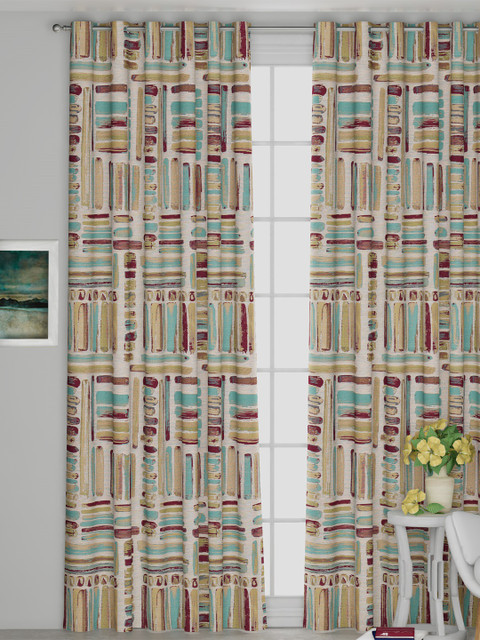 

GM Multicoloured Printed Room Darkening Door Curtain, Multi