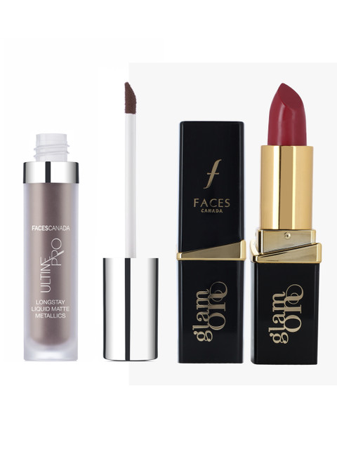 

FACES CANADA Set of 2 Lipsticks, Coffee brown