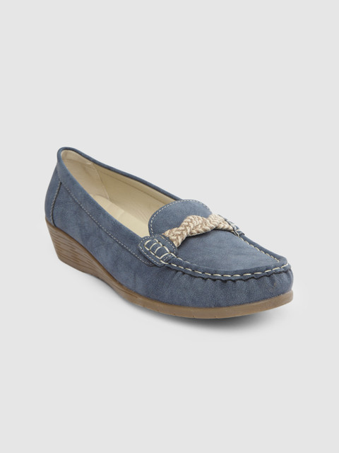 

Lee Cooper Women Navy Blue Heeled Loafers
