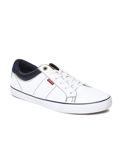 

Levis Men White Solid Sneakers