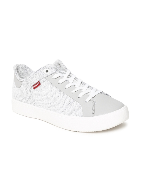 

Levis Men White & Grey Sneakers