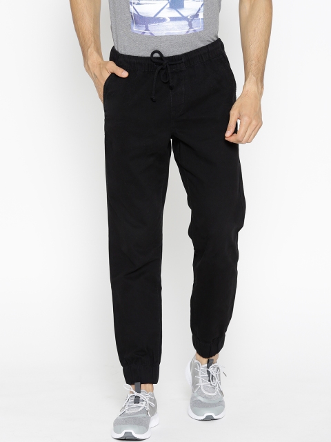 

OVS Men Black Slim Fit Solid Joggers