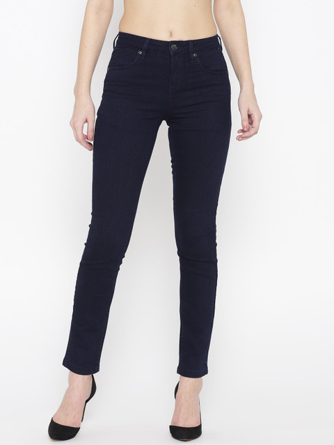 

OVS Women Navy Blue Slim Fit Mid-Rise Clean Look Stretchable Jeans