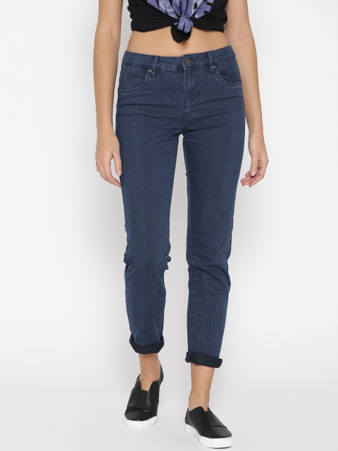 

OVS Women Navy Blue Camila Slim Fit Mid-Rise Clean Look Stretchable Jeans