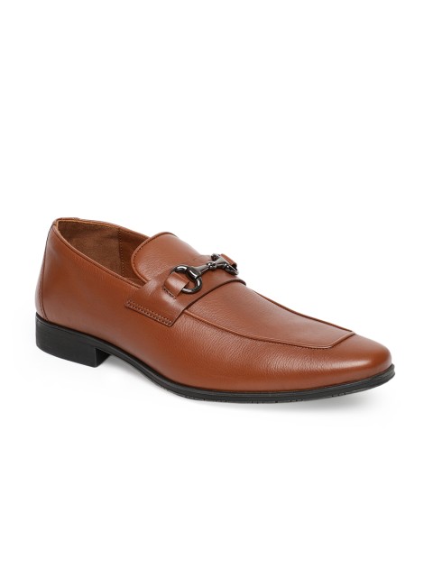 

Tresmode Men Tan Brown Leather Loafers